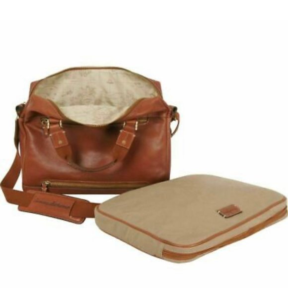 COPY - COPY - NEW TOMMY BAHAMA BACK 9 GENUINE LEATHER BRIEFCAS - Picture 4 of 6